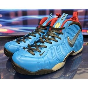 Custom Foamposites 11 of 68 pairs Blue Black Red Mens sneakers size 14